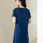 Ice-Cool Lounge Dress in Midnight Blue