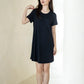 Ice-Cool Lounge Dress in Noir