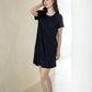 Ice-Cool Lounge Dress in Noir