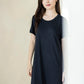 Ice-Cool Lounge Dress in Noir