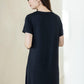 Ice-Cool Lounge Dress in Noir