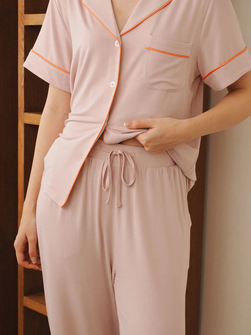 Signature Pants Set in Spring Pink
