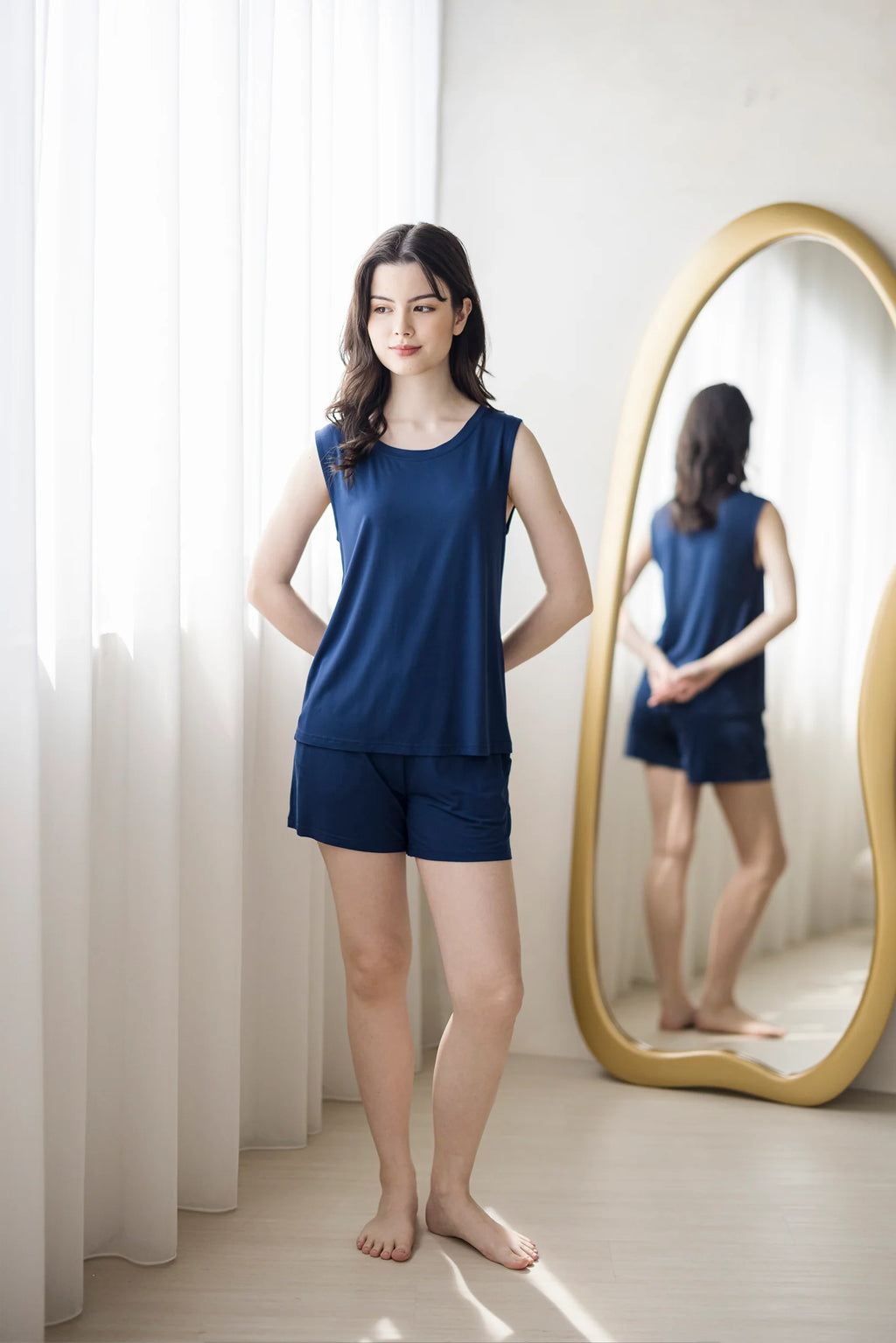 Offline Tank Set in Midnight Blue