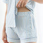 Signature Pyjamas Set in Blue Stripes