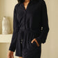 Bamboo-Linen Shirt Set in Midnight Blue