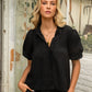 Classic Linen Smock Blouse Top (2 Colours)