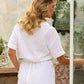 Classic Linen Playsuit in White