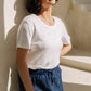 Classic Linen Skort in Navy Blue