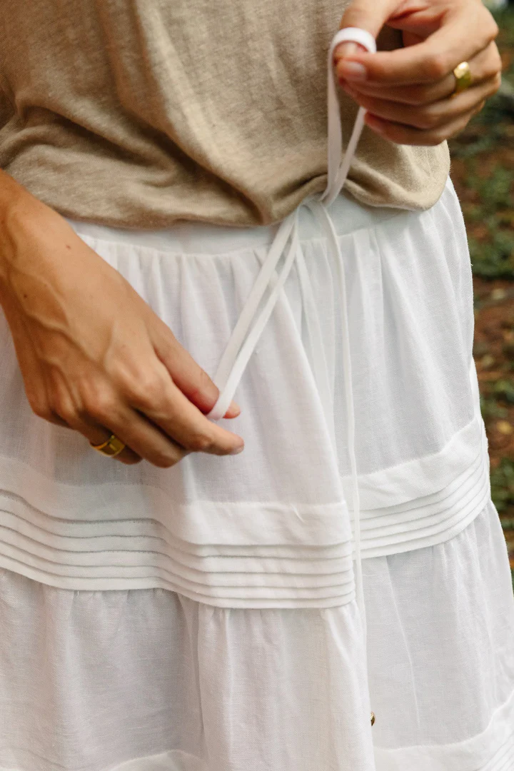 Classic Linen Maxi Skirt (2 Colours)