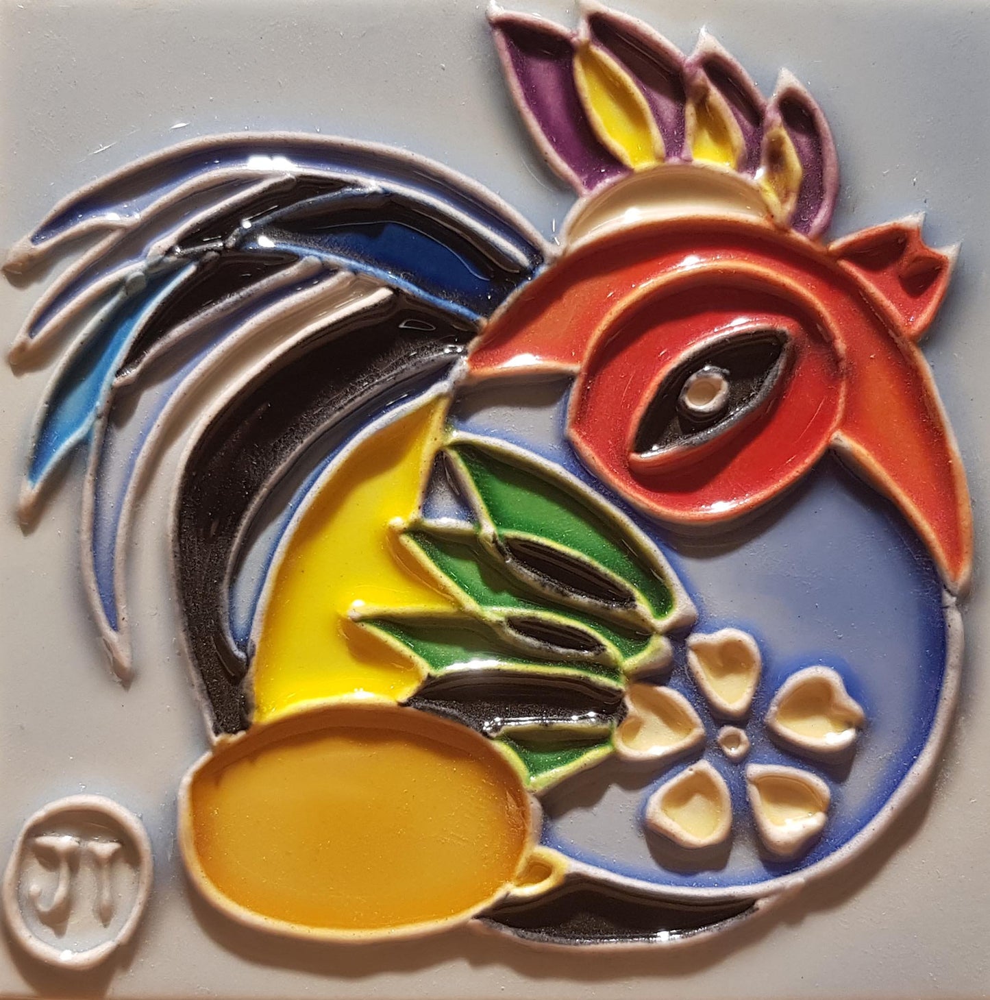 1190 Horoscope Rooster 10cm x 10cm Ceramic Tile