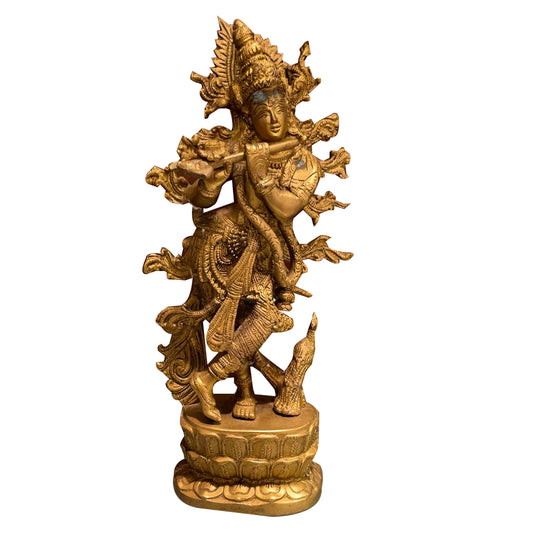 Bronze Figurine - Lord Krishna by Banyan Shade