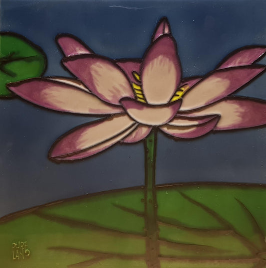 2294 Lotus Flower 20cm x 20cm Pureland Ceramic Tile