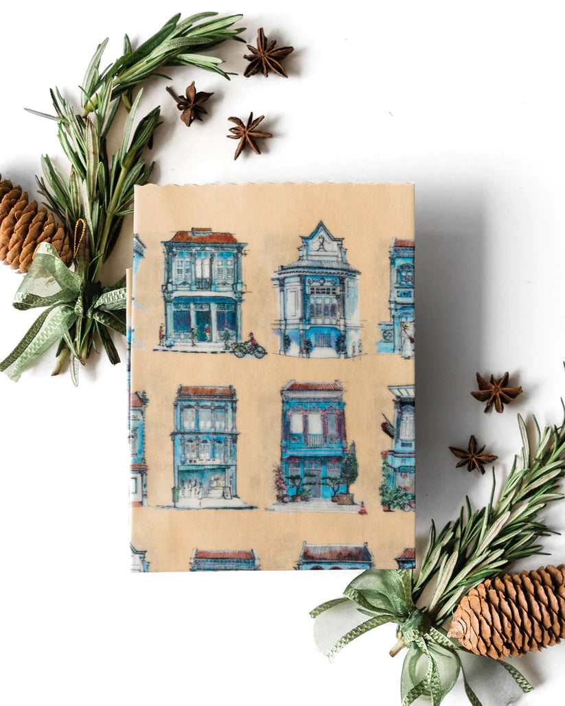 Singapore Themed Beeswax Wrap