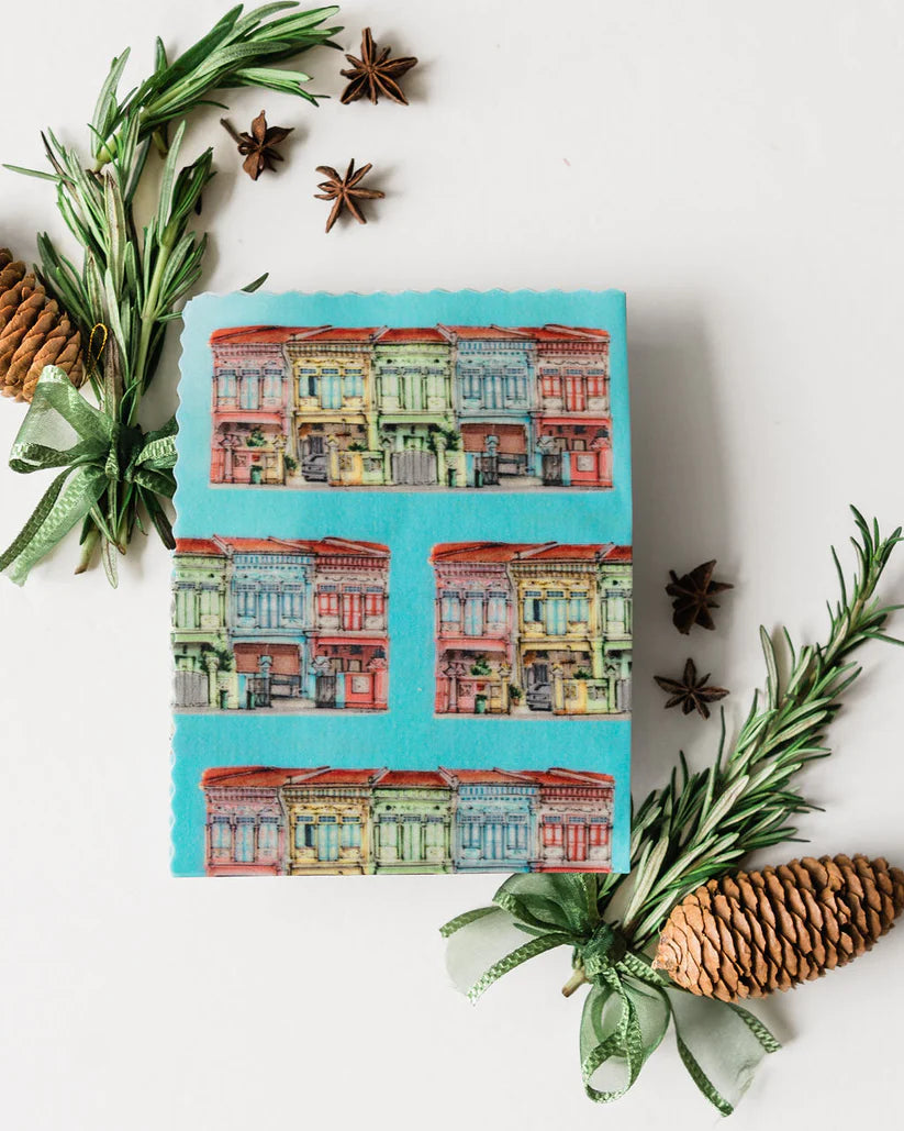 Singapore Themed Beeswax Wrap