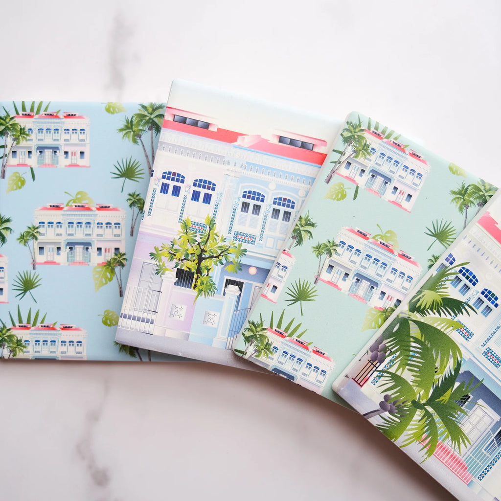 Singapore Shophouse Coaster | Set of 4