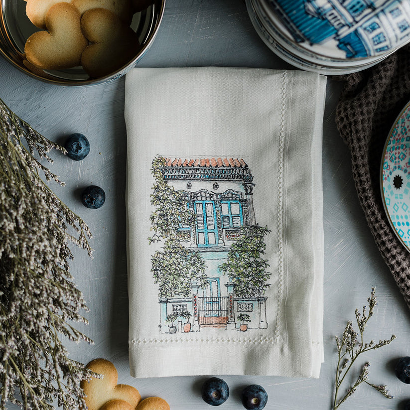 Singapore Themed Dinner Napkins | Set of 6