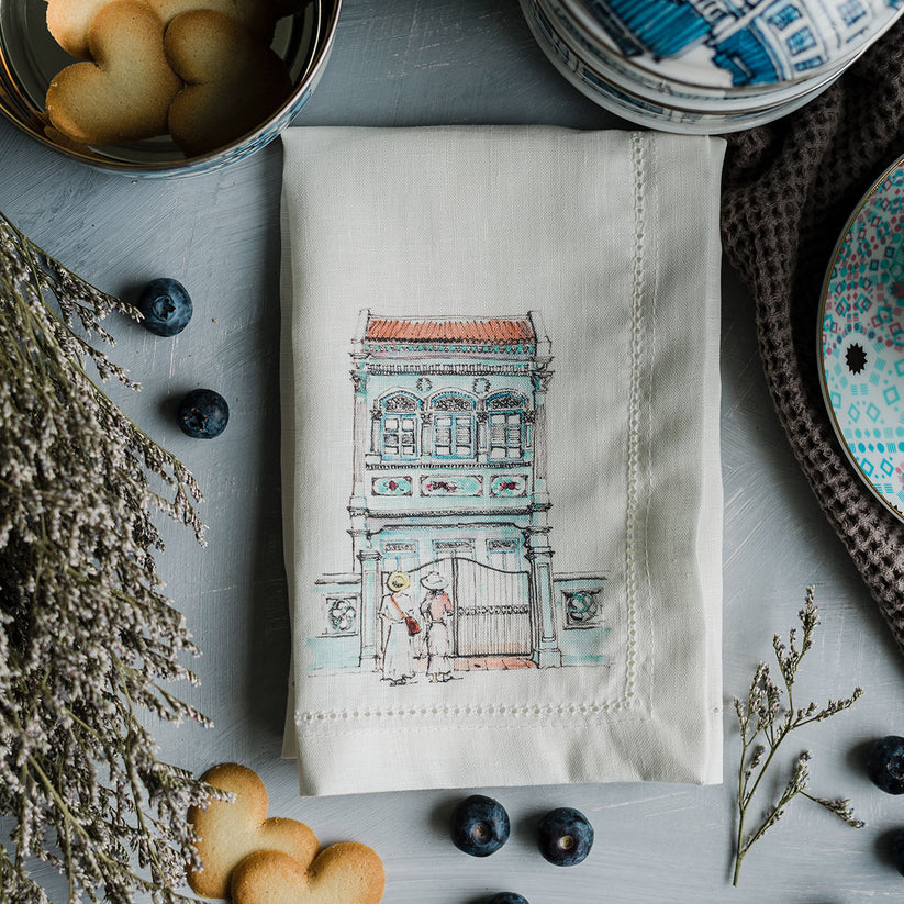 Singapore Themed Dinner Napkins | Set of 6