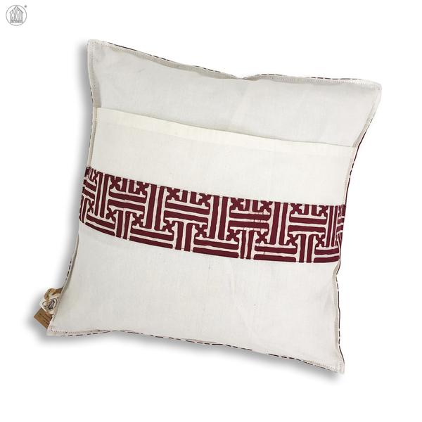 GEOMETRY Batik Hand-Stamp Cushion Cover