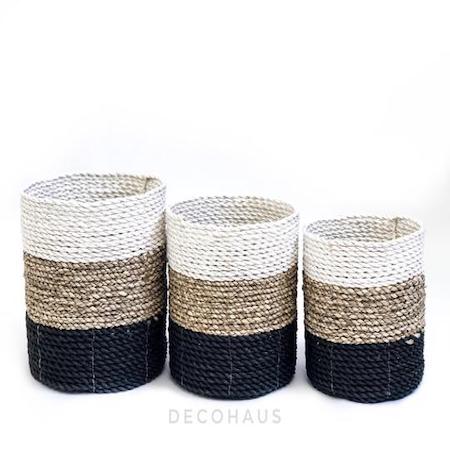 LIO Seagrass Woven Multi Functional Storage Basket