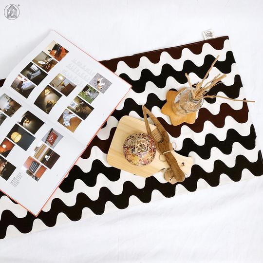 WAVES Canvas Table Runner