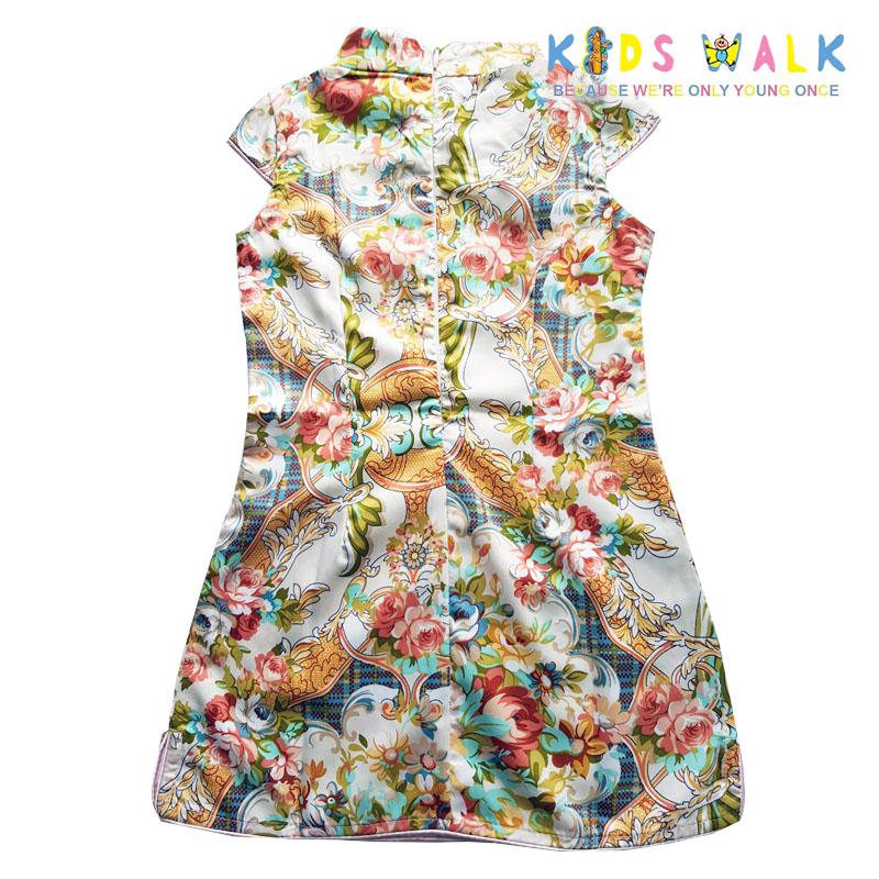 YM-42 FLORA PRINT KIDS CHEONGSAM