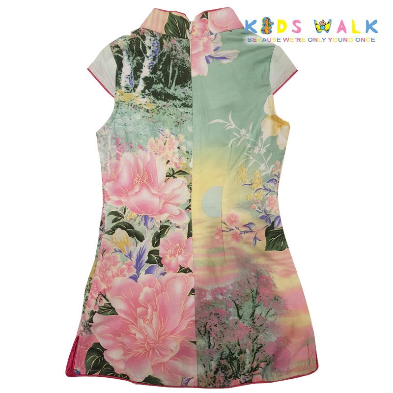 YM-39 FLORA PRINT KIDS CHEONGSAM